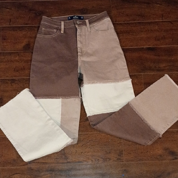 Hollister Color Block Jeans - Picture 1 of 5